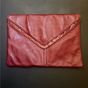 Vintage Leather Clutch Bag